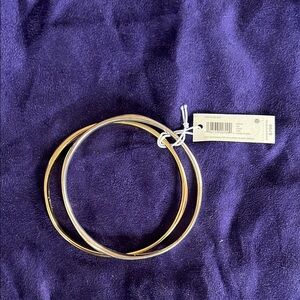 Tory Burch Gold and Silver Bangle Set
